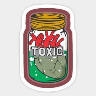 Toxic Heart Sticker